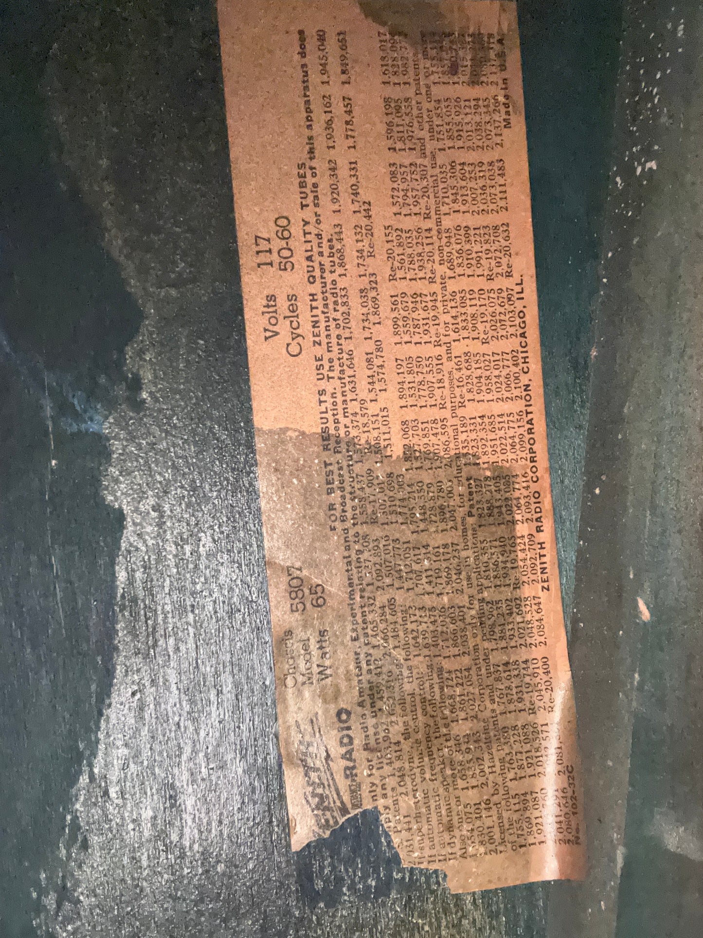 Vintage Zenith 8-S-359 Bluetooth Tube Console Radio - Free Shipping