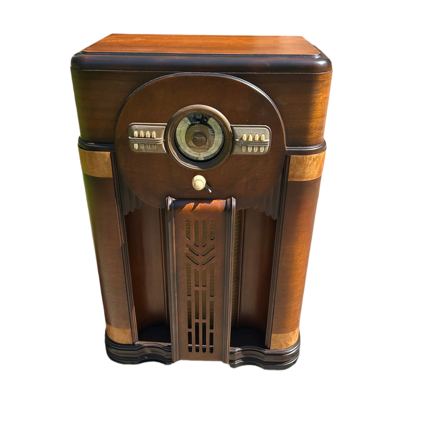 Rare 12-Tube 1940 Zenith Radio Console – Bluetooth Speaker and Electric Guitar Amplifier Combo