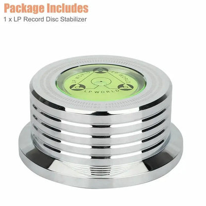 1pcs 60hz for LP Recording Stabilizer Universal Vinyl Record Turntable Aluminum Player With Level Stabilizer Clamp Alloy Weight
