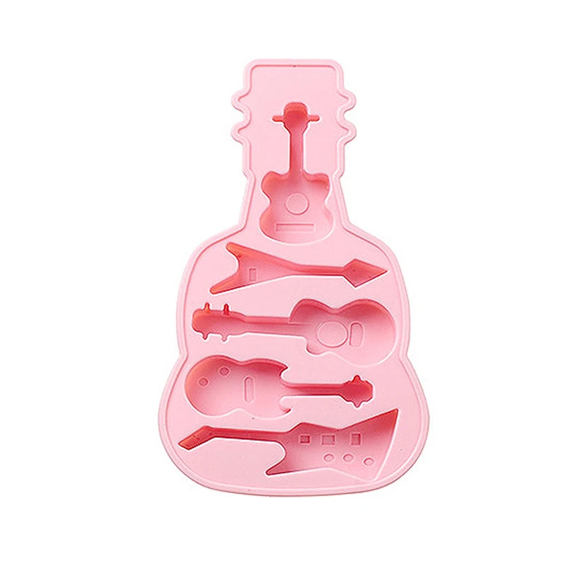 Guitar Shape Cake Mould Silicone Tray