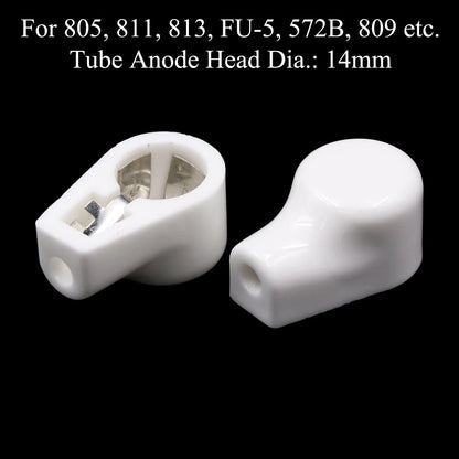 6.4mm 9mm 14mm Ceramic Vacuum Tube Anode Plate Grid Cap Hat For EL504 EL519 EF37 FU-7 807 310A 813 805 811 572B 809