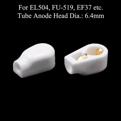 6.4mm 9mm 14mm Ceramic Vacuum Tube Anode Plate Grid Cap Hat For EL504 EL519 EF37 FU-7 807 310A 813 805 811 572B 809