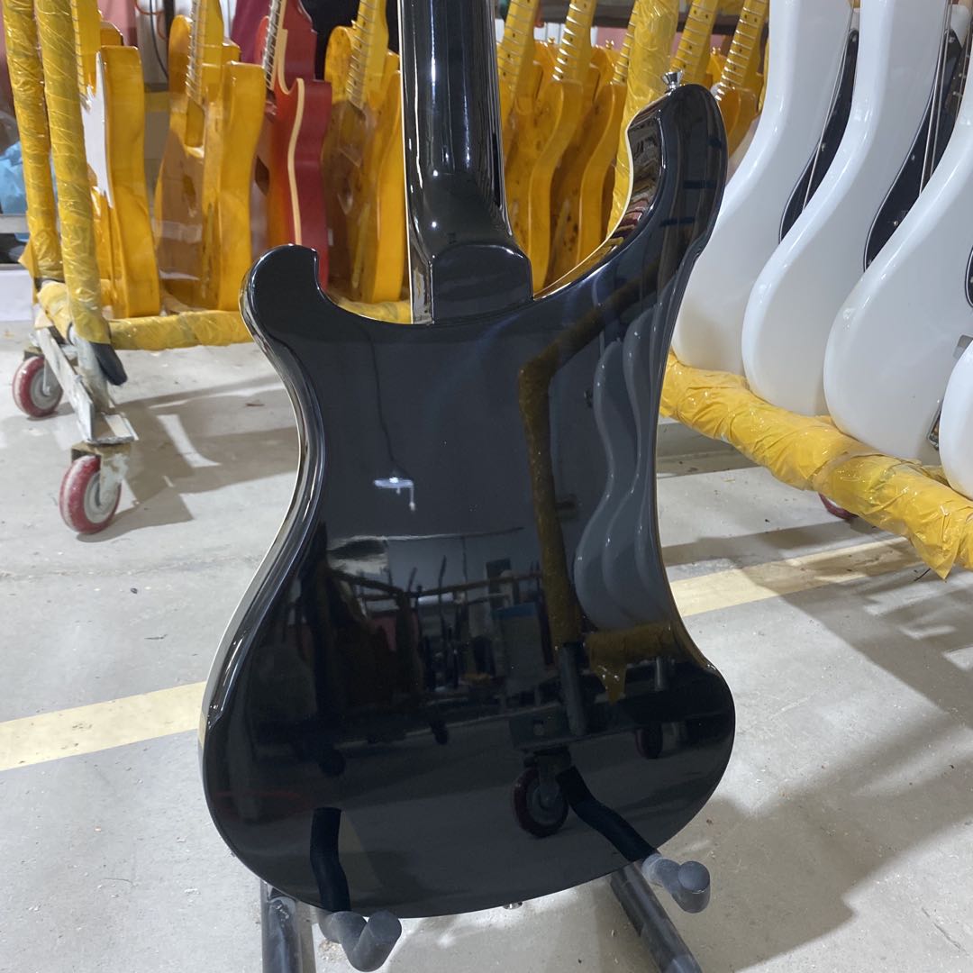 Black Electric Bass Guitar