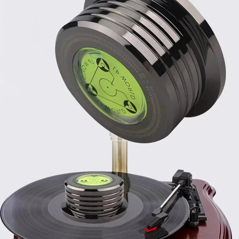 1pcs 60hz for LP Recording Stabilizer Universal Vinyl Record Turntable Aluminum Player With Level Stabilizer Clamp Alloy Weight