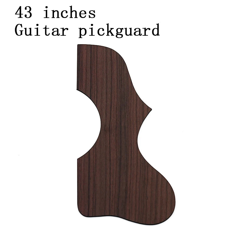 Big River Hardware Left Handed Acoustic Guitar Pickguard - Rose Wood Protection, Scratch-Resistant, Easy Installation for Musicians