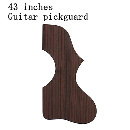 Big River Hardware Left Handed Acoustic Guitar Pickguard - Rose Wood Protection, Scratch-Resistant, Easy Installation for Musicians