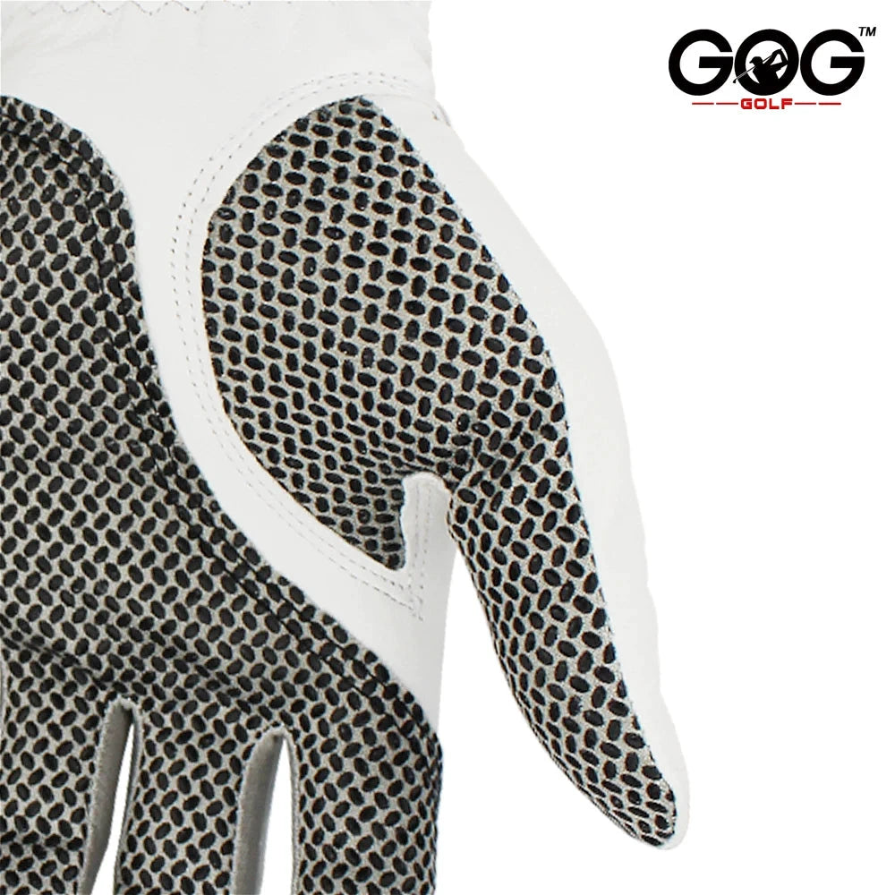 Durable Premium Men's Golf Gloves by Big River Hardware with Genuine Leather and Breathable Fabric for Enhanced Comfort and Grip in Various Sizes