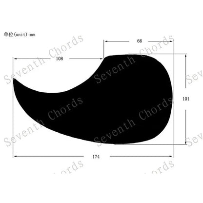 left handed acoustic pickguard