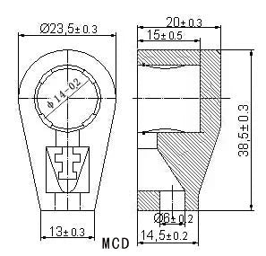 6.4mm 9mm 14mm Ceramic Vacuum Tube Anode Plate Grid Cap Hat For EL504 EL519 EF37 FU-7 807 310A 813 805 811 572B 809