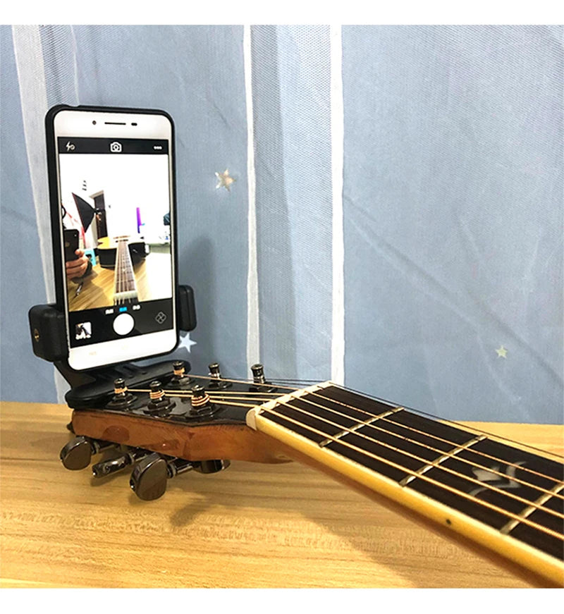 Guitar Head Mobile Phone Holder Bracket Stand Tripod