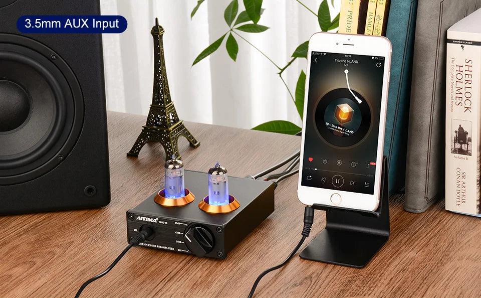 Big River Hardware High-Fidelity Phono Preamp for Turntables with Crystal Clear Sound and Low Distortion