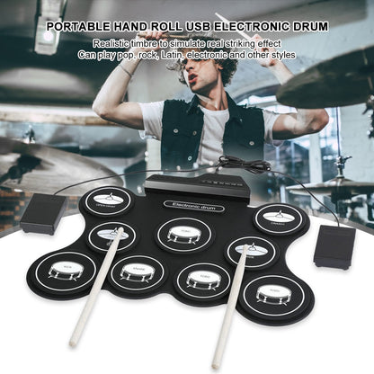 USB Rechargeable Roll-Up Drum Set