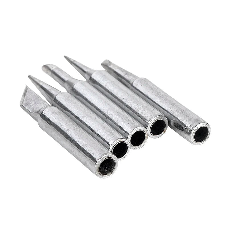 Big River Hardware Premium Pure Copper Soldering Iron Tips 5-Piece Set - Lead-Free, High-Performance for Professional Electronics Repair and DIY Projects