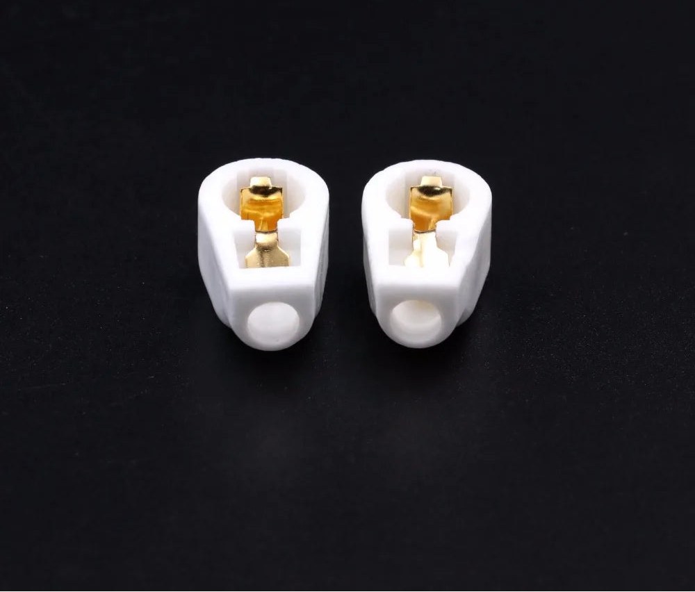 BRH High-Quality Gold Plated Ceramic Vacuum Tube Anode Caps for Electronic Oscillators and Hobbyists