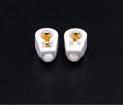 BRH High-Quality Gold Plated Ceramic Vacuum Tube Anode Caps for Electronic Oscillators and Hobbyists