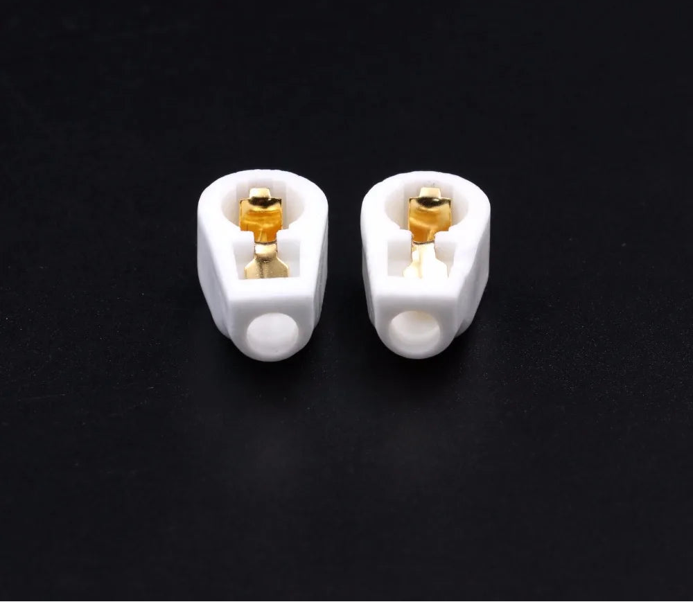 BRH High-Quality Gold Plated Ceramic Vacuum Tube Anode Caps for Electronic Oscillators and Hobbyists