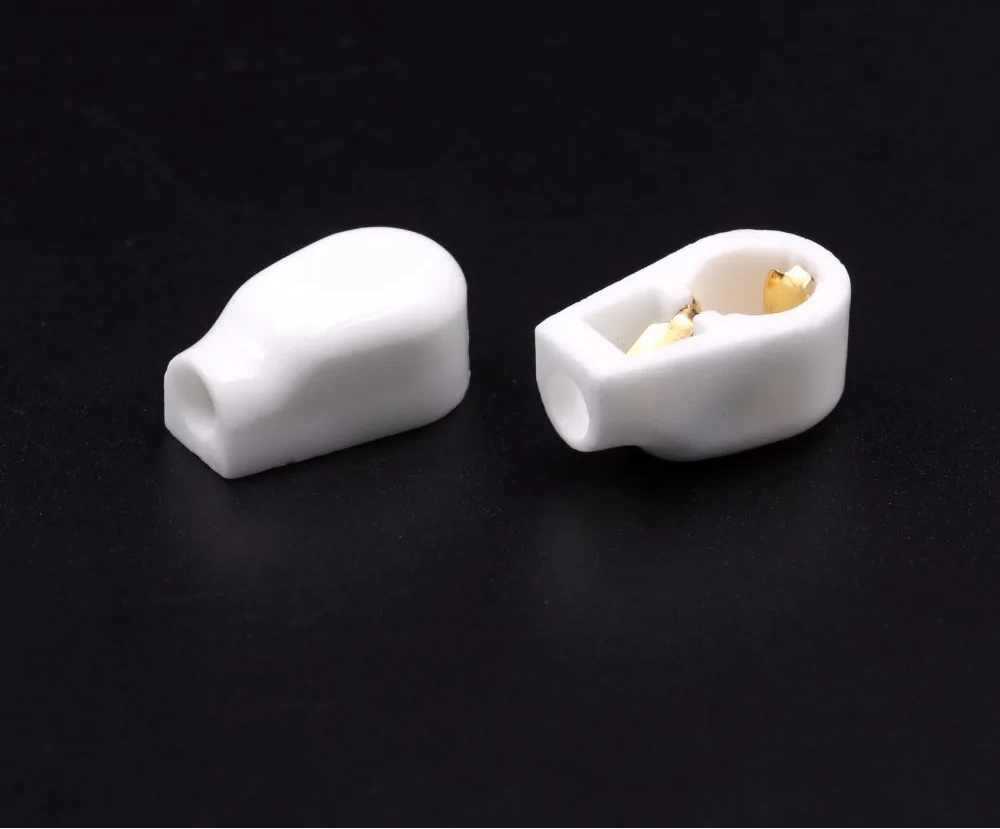 BRH High-Quality Gold Plated Ceramic Vacuum Tube Anode Caps for Electronic Oscillators and Hobbyists