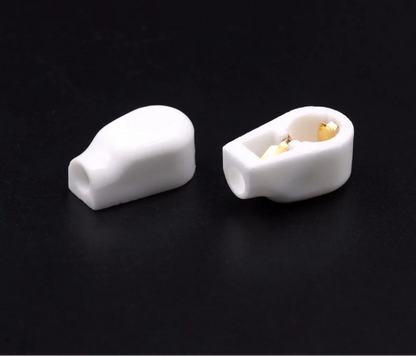 BRH High-Quality Gold Plated Ceramic Vacuum Tube Anode Caps for Electronic Oscillators and Hobbyists