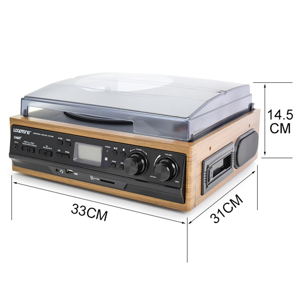 USB Turntable Vinyl LP Record Player
