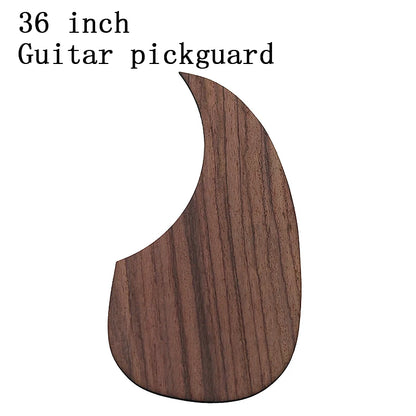 Big River Hardware Left Handed Acoustic Guitar Pickguard - Rose Wood Protection, Scratch-Resistant, Easy Installation for Musicians