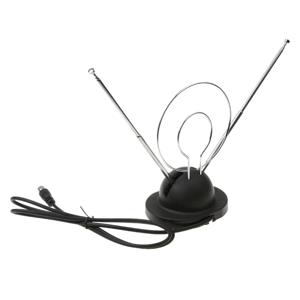 Big River Hardware High-Performance Rabbit Ear Antennas for Superior Indoor TV Signal Reception and Clear Viewing