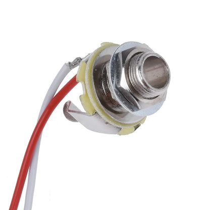 Big River Hardware Electric Guitar Wiring Harness Kit with 1 Volume, 1 Tone, 3-Way Toggle Switch, A500K Pots, and 6.35mm Jack for DIY Upgrades