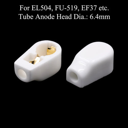 6.4mm 9mm 14mm Ceramic Vacuum Tube Anode Plate Grid Cap Hat For EL504 EL519 EF37 FU-7 807 310A 813 805 811 572B 809