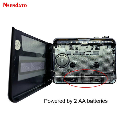 Big River Hardware Portable Cassette Player with MP3 Conversion