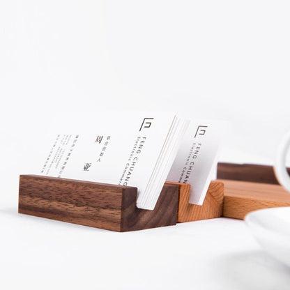 Wooden Business Card Holder