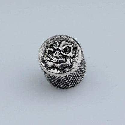 Big River Hardware Premium Zinc Alloy Skull Potentiometer Knobs for Electric Guitars with 6mm Inner Diameter
