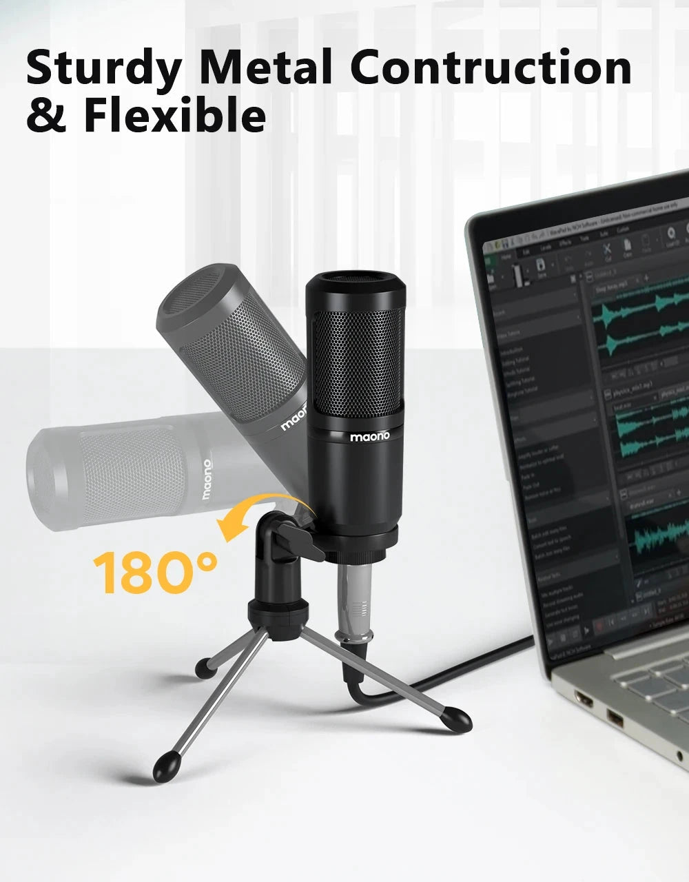 Big River Hardware Maono PM360TR Condenser Microphone for Podcast and YouTube