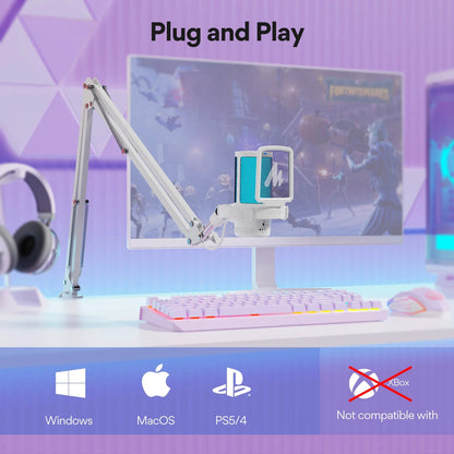 Big River Hardware Maono Gamerwave DGM20S USB Gaming Microphone with RGB and Noise Canceling