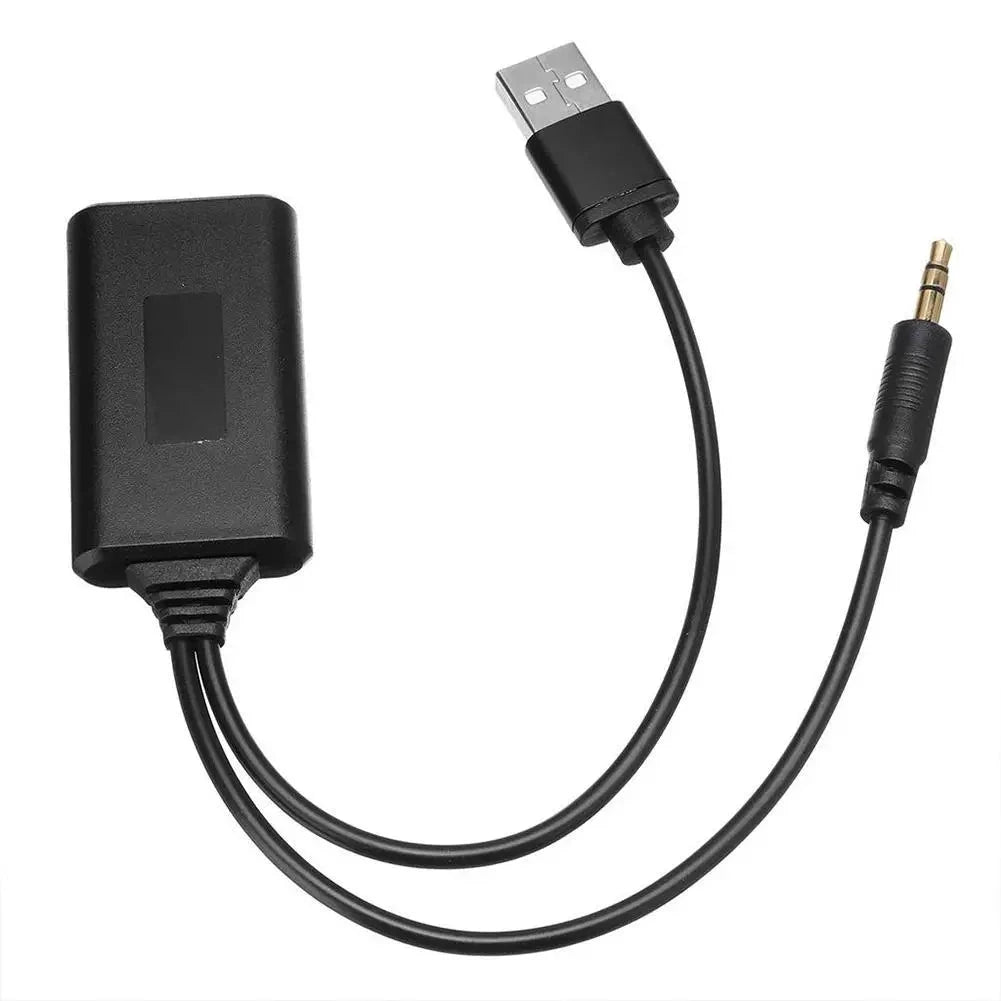 Big River Hardware Wireless Bluetooth Aux Adapter  - Plug and Play Music Streaming with Charger Support for Drivers