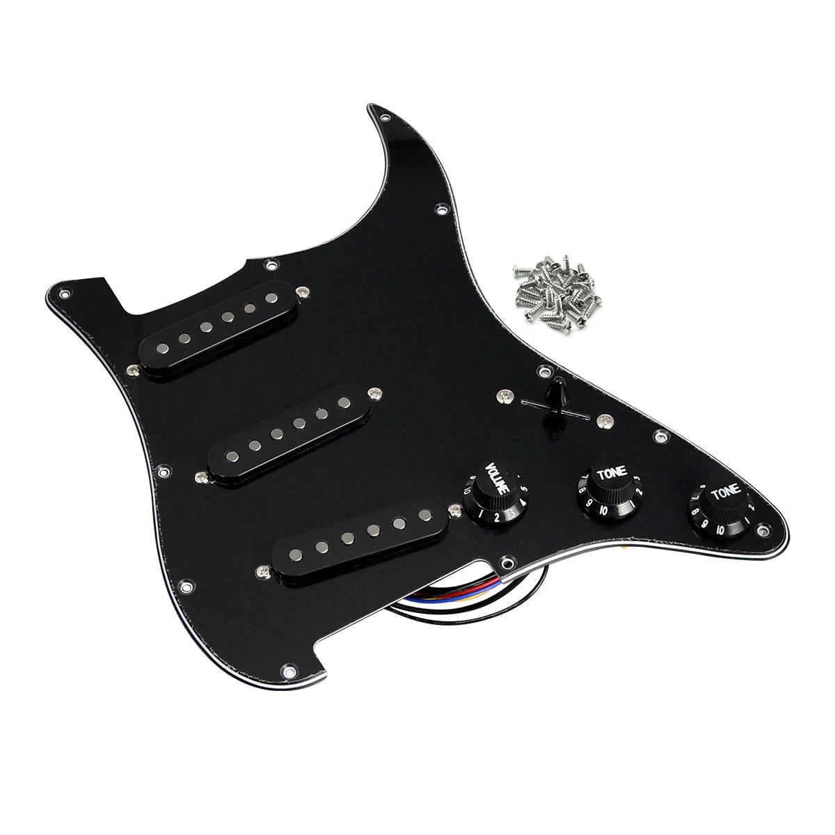 Big River Hardware Alnico 5 SSS Loaded Pickguard for ST Guitars