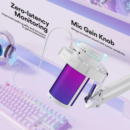 Big River Hardware Maono Gamerwave DGM20S USB Gaming Microphone with RGB and Noise Canceling