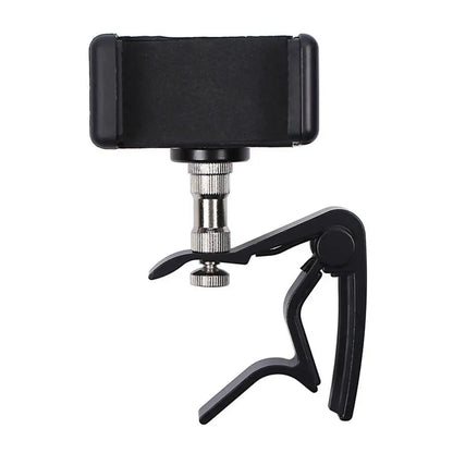 Capo Guitar Head Clip Tripod Stand Phone Holder