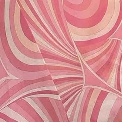 art deco geometric pattern pink fabric