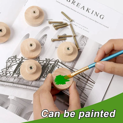 Big River Hardware Premium Unfinished Wood Drawer Pulls for Custom Cabinet and Drawer Renovations in Various Sizes