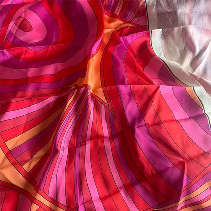 art deco geometric pattern red purple orange