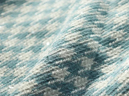 Tweed Speaker Grill Cloth Cream Gold