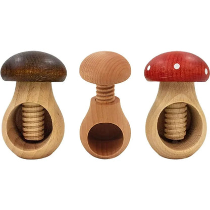 Wooden Nutcracker Mushroom