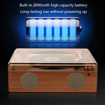 Big River Hardware Vintage CD Player with Record Player Design