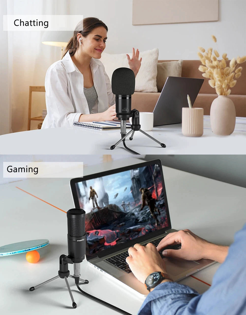 Big River Hardware Maono PM360TR Condenser Microphone for Podcast and YouTube
