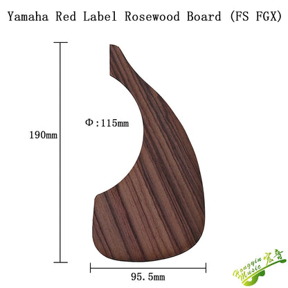 Big River Hardware Left Handed Acoustic Guitar Pickguard - Rose Wood Protection, Scratch-Resistant, Easy Installation for Musicians