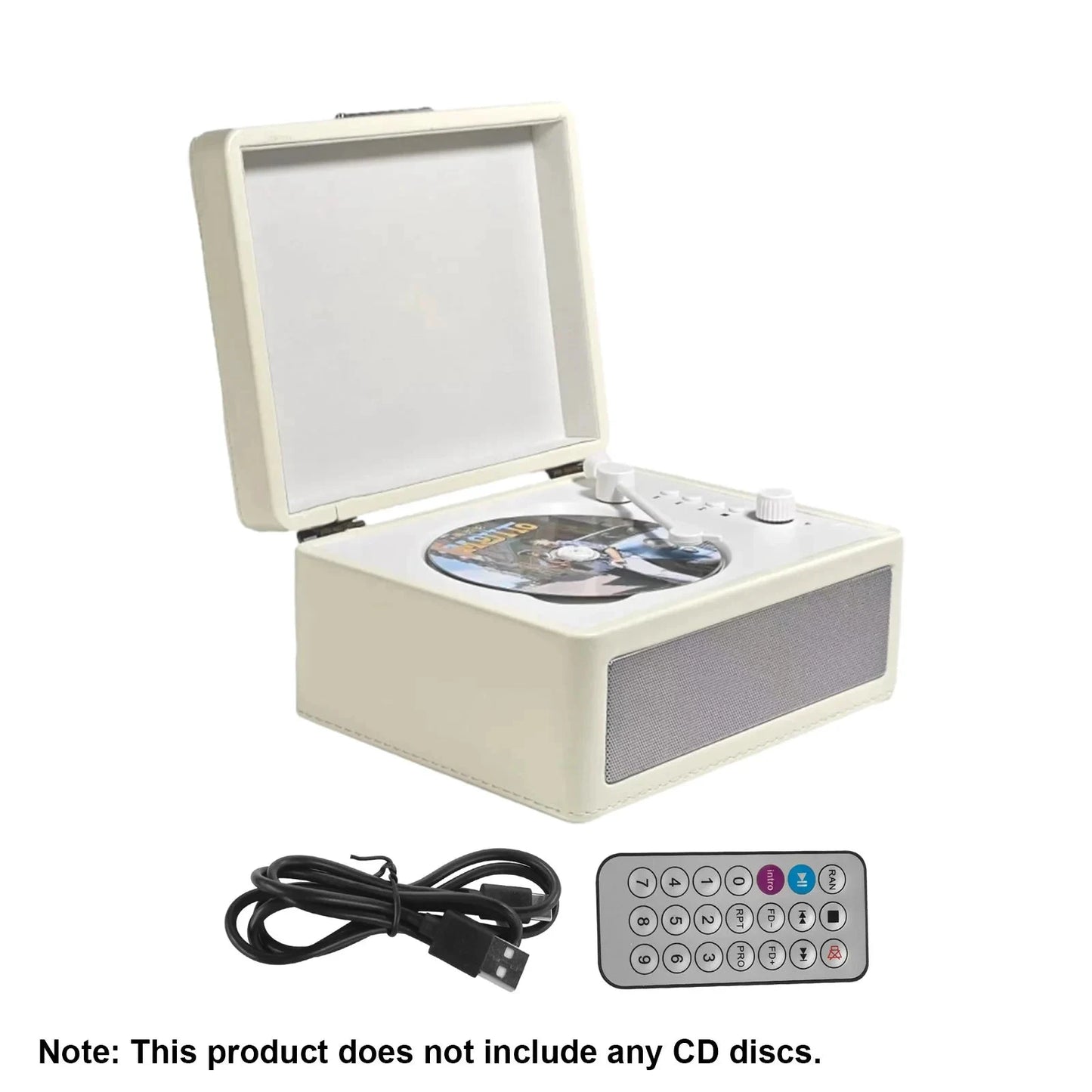 Big River Hardware Retro CD Player with High-Fidelity Sound