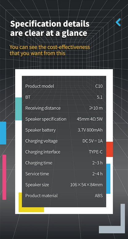 Portable Retro Bluetooth Speaker