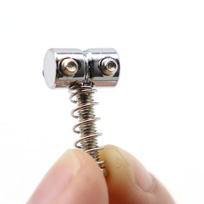 BRH Premium Zinc Alloy Guitar Bridge String Saddles for Jazzmaster Electric Guitars - Includes Wrench and Tool for Easy Replacement