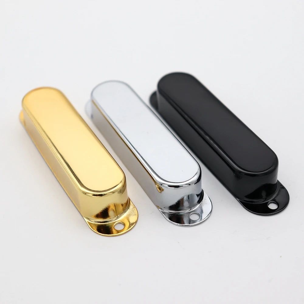 Big River Hardware Single Coil Pickup Covers: Premium Metal for Noise Reduction, Stylish Colors in Black, Silver, Gold, Bronze, Red Copper for Guitar Enthusiasts