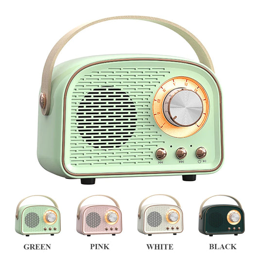 Retro Bluetooth Speaker  With FM Radio
