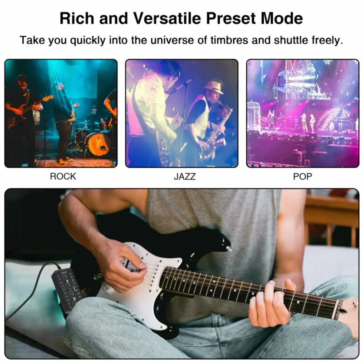 Big River Mini Headphone Amplifier with Multi-Effects and Recording